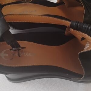 Elegant Black Leather Sandals